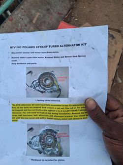 UTV Inc Polaris XP1K/XP Turbo Alternator Kit Instructions