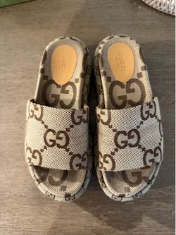 Gucci platform slides