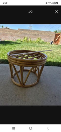 RATTAN STOOLS.  Theres 2