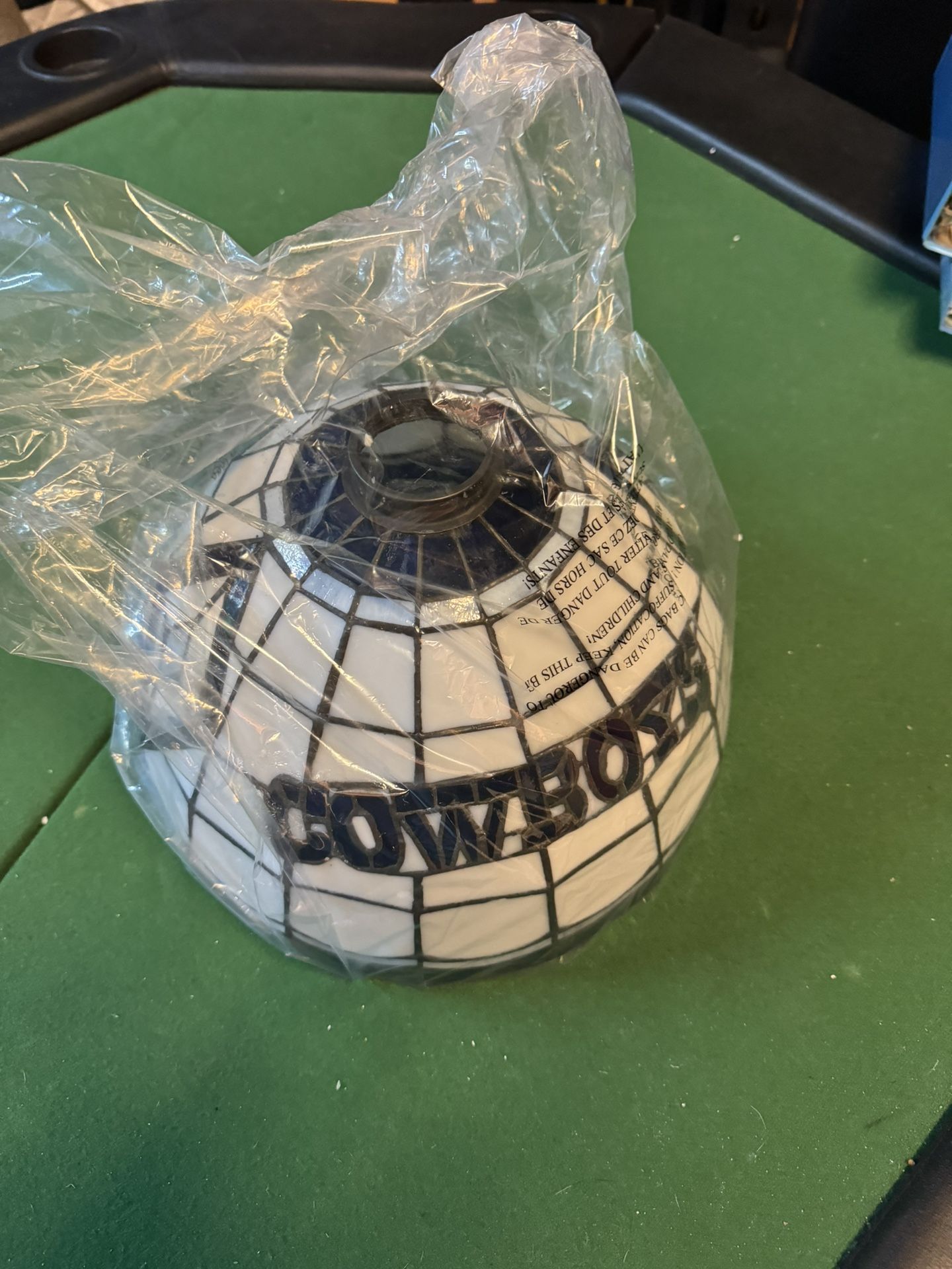Vintage Dallas Cowboys Poker Lamp