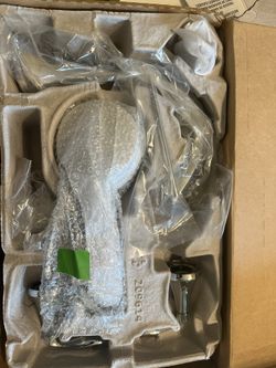 Moen Eva Chrome Two-Handle Deck Mount Roman Tub Faucet Trim Kit with Single Function Handshower, Valve Required