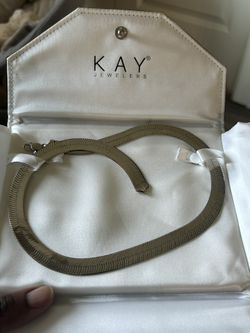 Silver Herringbone Necklace