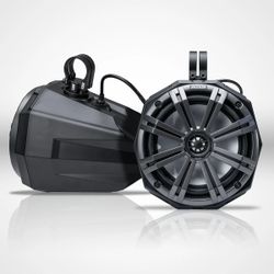 SSV WORKS Universal 8" Cage-Mount W/Kicker Speakers-Pods for UTVs, ATV's SXS &Boats W/Clamp options of 1.75", 1.85" or 2.00"
