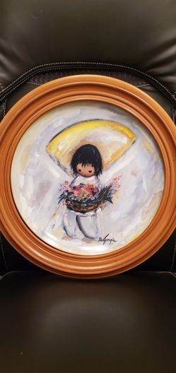 DeGrazia Collector Plate in hanging frame