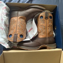 Durango Men's Rebel Saddle Up Square Toe Western Boot Size 12 Brown/Tan  