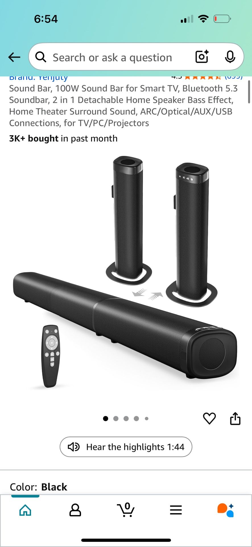 Sound Bar For Tv