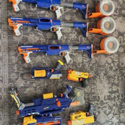 Nerf Guns Lot Of 7