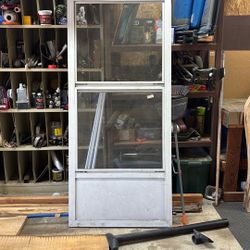 Glass And Screen Door