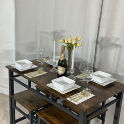 Rustic Industrial Breakfast Bar / High Table & Stools