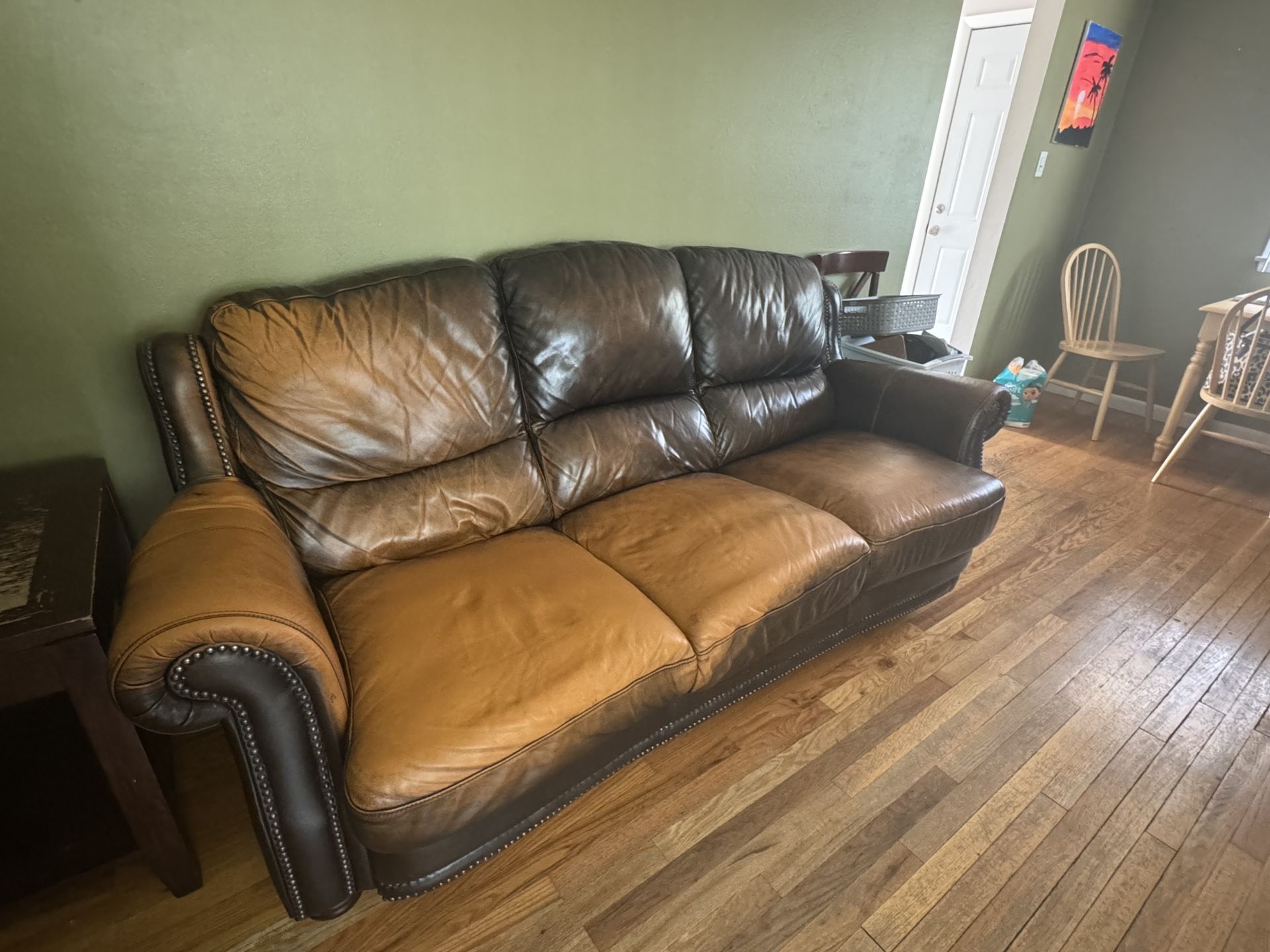2 Leather Couches.