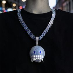 Mens ACCESSORIES: Ice face PENDANT 