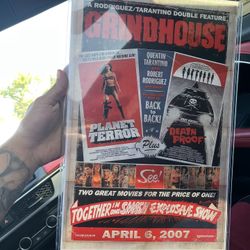 GRINDHOUSE DEATH PROOF PLANET TERROR ORIGINAL US ONE SHEET CINEMA POSTER