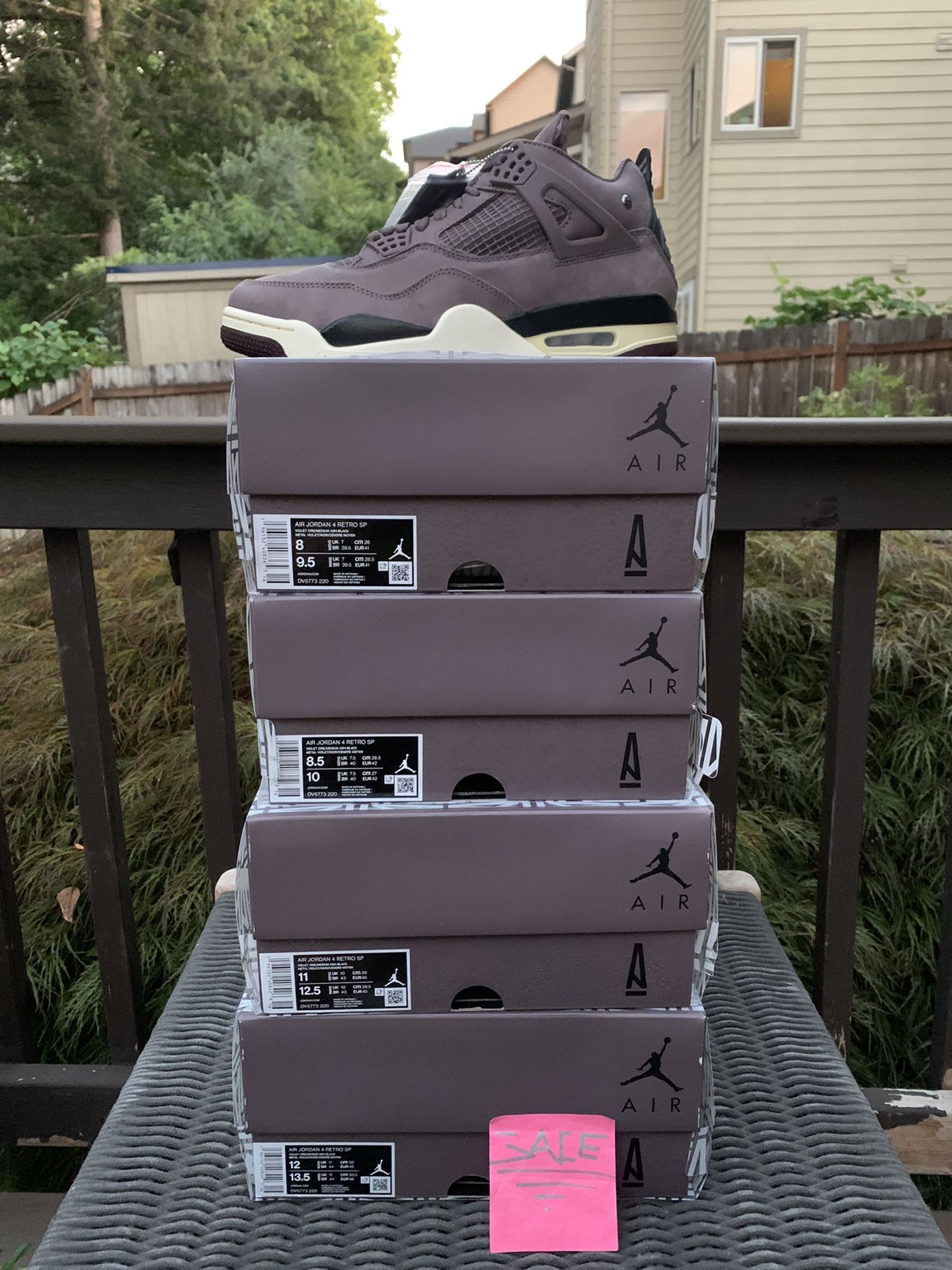Jordan 4 a ma maniere sizes 8 11 & 13