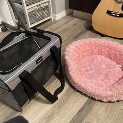 Dog Bed And Carrier 