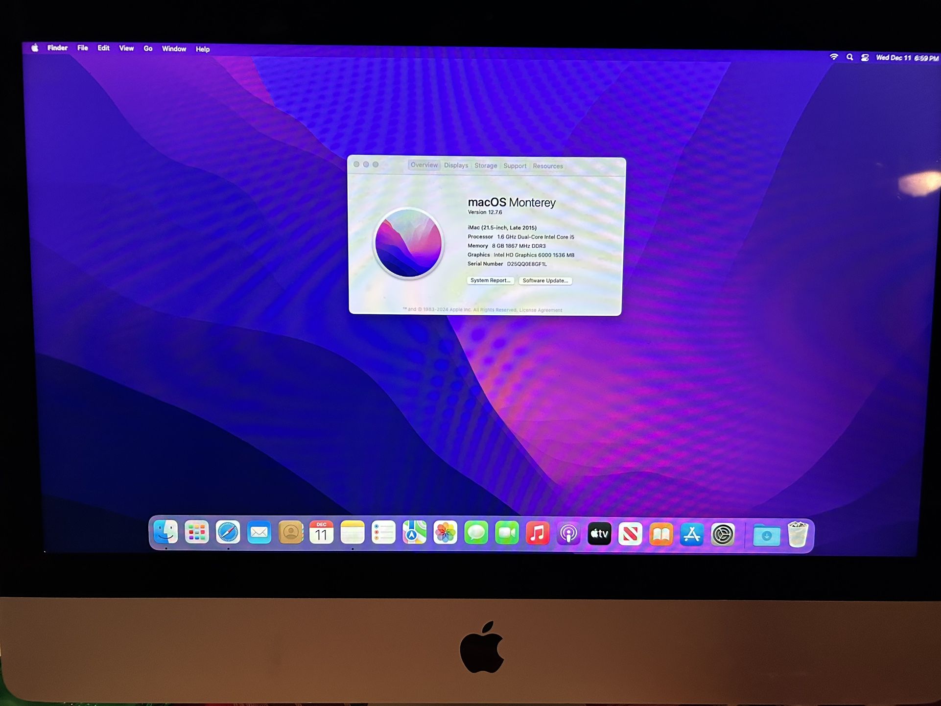 iMac Desktop Computer Late 2015