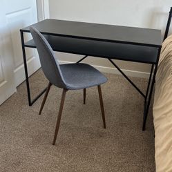 Desk and chair