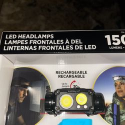 Rechargeable Headlamp/ flash light 1,500 Lumens