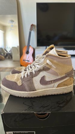 Men’s Size 8 Air Jordan 1 Mid SE Craft "Inside Out - Taupe Haze" DM9652-102