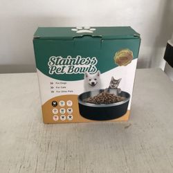 Brand New 40 Ounce Stainless Pet Bowl
