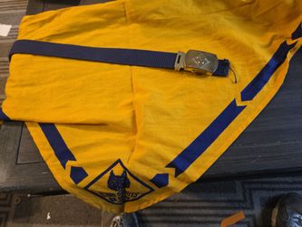 60's boyscouts belt and scarf