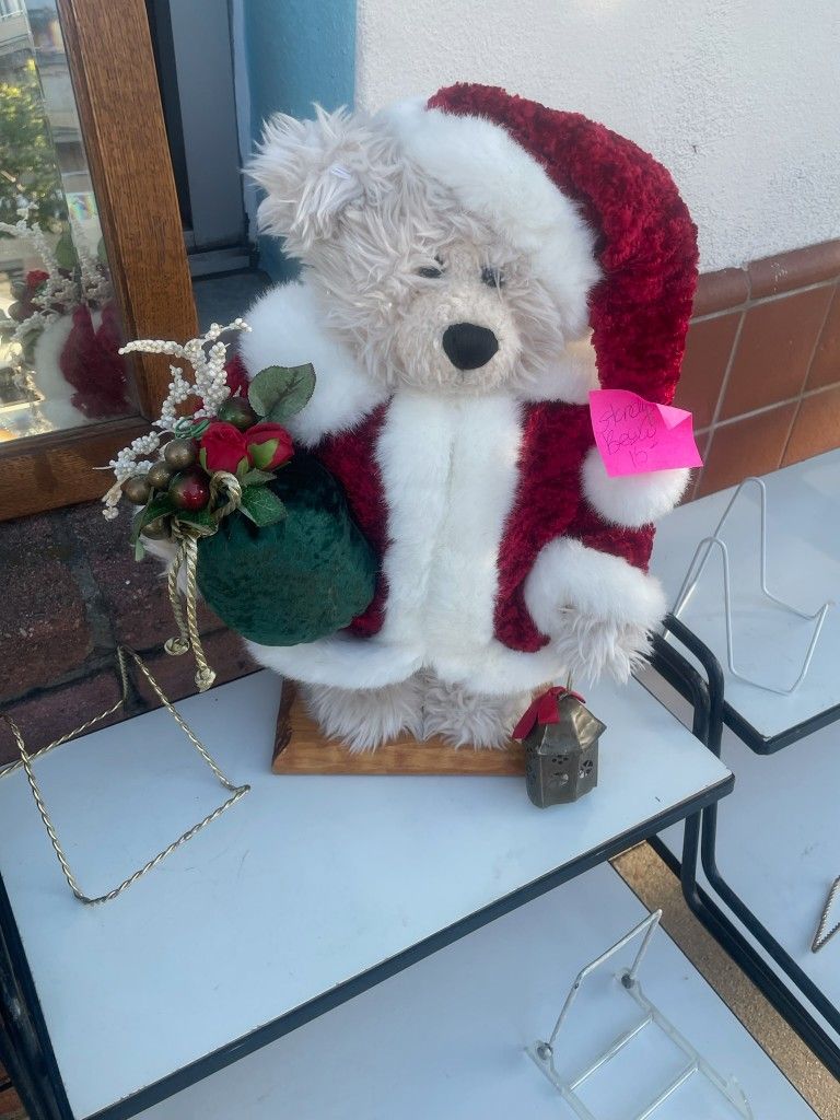 Christmas Bear On Stand