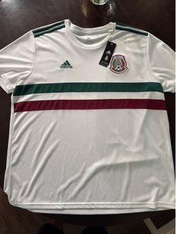 NEW Men's adidas White/Green Mexico National Team 2018 Away Jersey