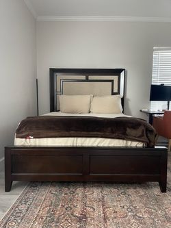 Queen Bed Frame and Mattress