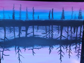 Hand Painted canvas art  16x20