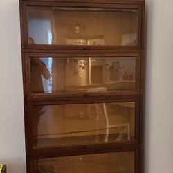 Vintage Macey Early 1900s Stackable Bookcase Display Shelf Lawyer File Cabinet antique working well , Mission Style Arts And Crafts five Stack Oak Bar