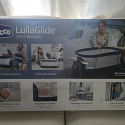 Chicco LullaGlide 3-in-1 Bassinet - Luna (Grev), New