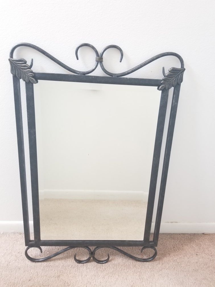 Large Metal Wall Mirror