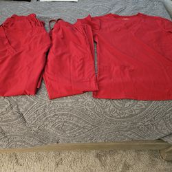 Red Jogger Scrubs 