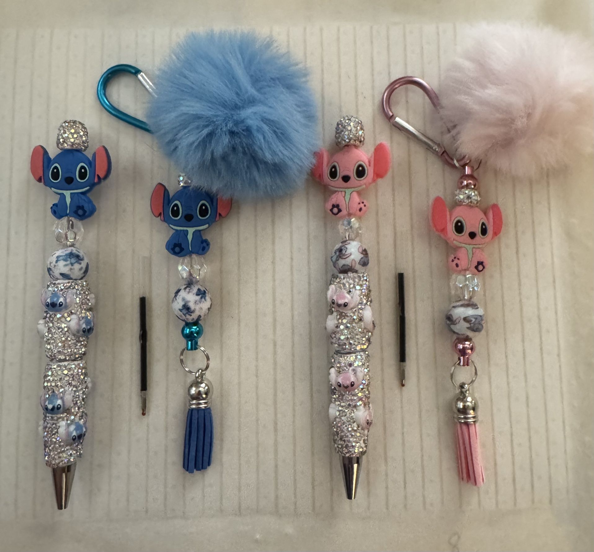 Stitch With Bling *Special Buy 1 Of Each Price* Pen And Keychain Sets