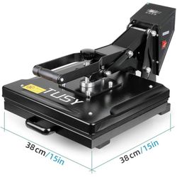 TUSY 15x15 Inch Heat Press Machine Digital Industrial Sublimation