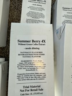 SUMMER BERRY Starbucks Refresher Brand New Never Opened Boxes