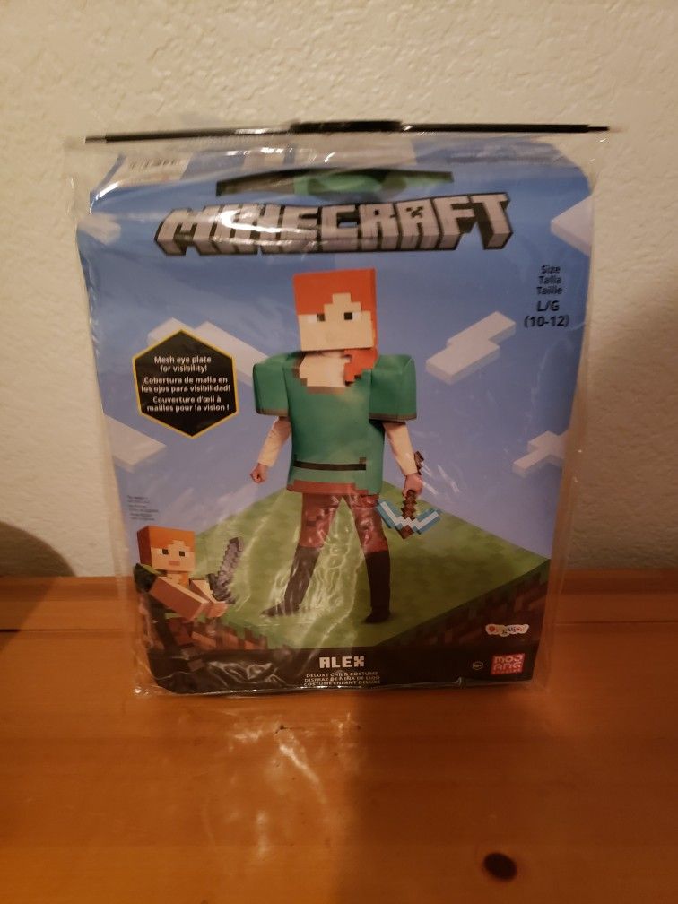 Kids Halloween Minecraft Alex Costume