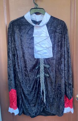 Vampire Costume Top Crushed Velvet