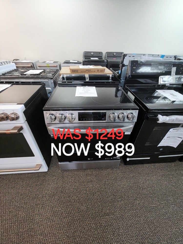 30 In. 6.3 Cu. Ft. Single Oven Slide In Electric Range With 5 Elements