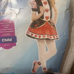Girls Small Queen Of Hearts Costume 