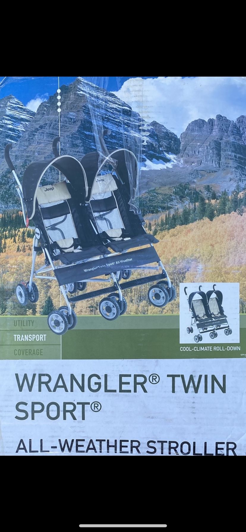 Jeep Wrangler Twin Sport All Weather Stroller