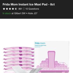 Brand New Frida Mom Instant Ice Maxi Pads 8ct 