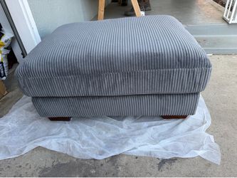 New Gray ottoman in box