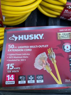 Extension cord 15 amps