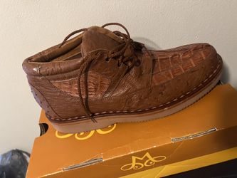 100% Genuine Ostrich And Crocodile Skin Boots!