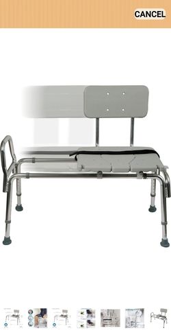 DMI Tub Transfer Bench and Shower Chair