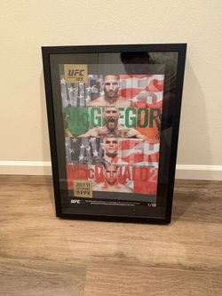 Conor McGregor event used canvas poster UFC