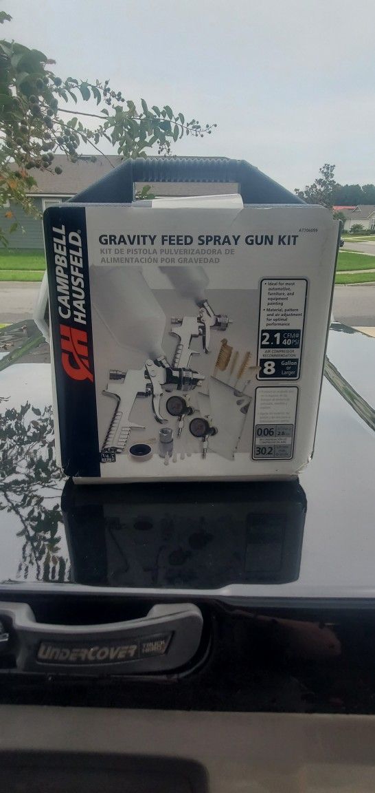 Pneumatic Gravity Feed Spray Gun Kit *Brand New*