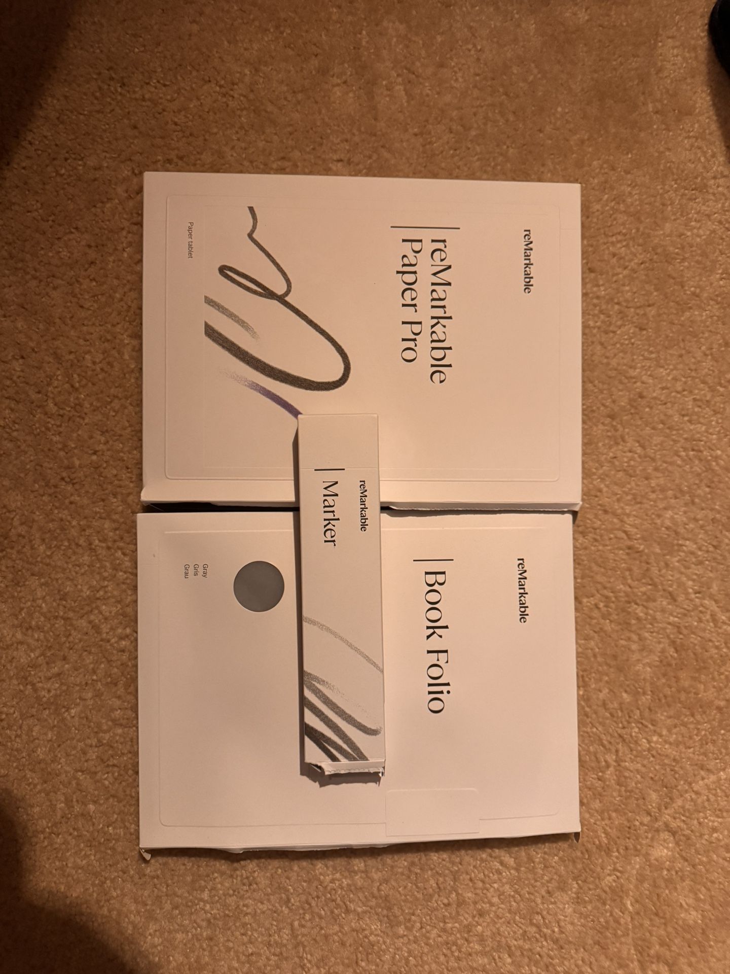 Remarkable Paper pro w/ Book folio And Remarkable Marker