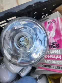 Infrared heat lamp 250 watts