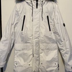 White Fur Coat Jacket